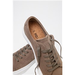 Zapatillas de piel Marrón oscuro