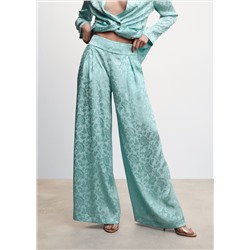 Pantalón traje jacquard