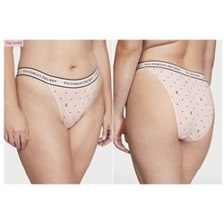 COTTON Logo Cotton Thong Panty
