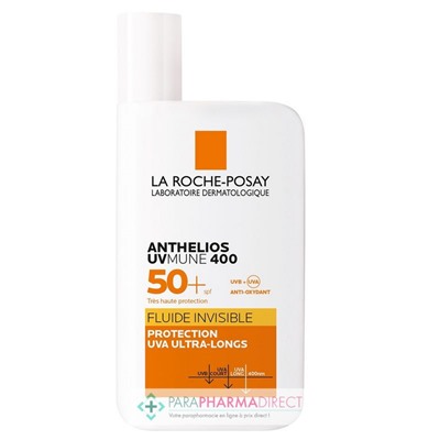 La Roche Posay Anthelios UVmune 400 - SPF50+ - Fluide Invisible - Avec Parfum 50ml