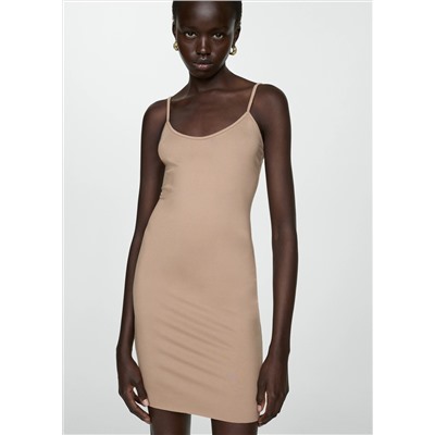 Vestido forro corto tirantes