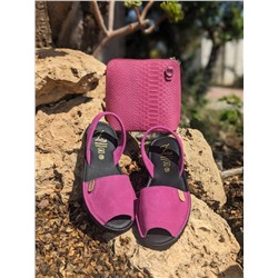 Ab. Zapatos 3106-8 magenta+Ab.Zapatos Pelle 306 (350) serpiente FUXIA АКЦИЯ