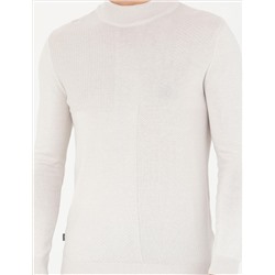 Taş Slim Fit Yarım Balıkçı Yaka Triko Kazak