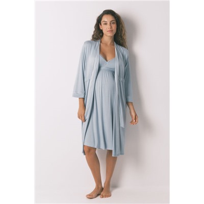 Camisón técnico "maternity" soft touch azul