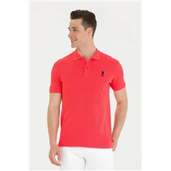 Erkek Kırmızı Basic Polo Yaka Tişört