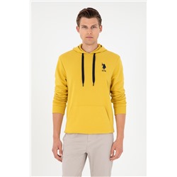 Erkek Sarı Basic Sweatshirt