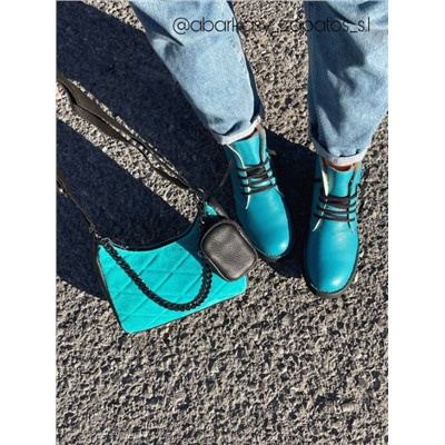 Ab.Zapatos 4619/2 turquesa+AB.Z · Pelle · 21-19 (370)