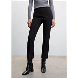 Pantalón recto crop -  Mujer | MANGO OUTLET Melilla