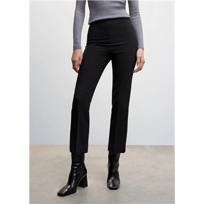 Pantalón recto crop -  Mujer | MANGO OUTLET Melilla