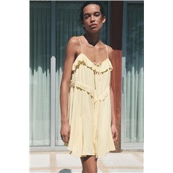 ZW COLLECTION SHORT DRESS WITH RUFFLES