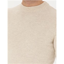 Krem Melanj Slim Fit Basic Kazak
