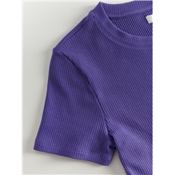Crop-Top aus Baumwolle