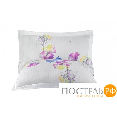 Постельное белье Карвен Stripe Satin с цветным принтом 1.5 спальное N249 -SB010(4пр.)