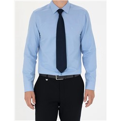 Mavi Slim Fit Uzun Kollu Basic Gömlek