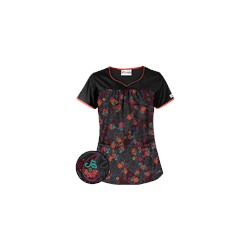 UA Pretty Persian Black Scrub Top