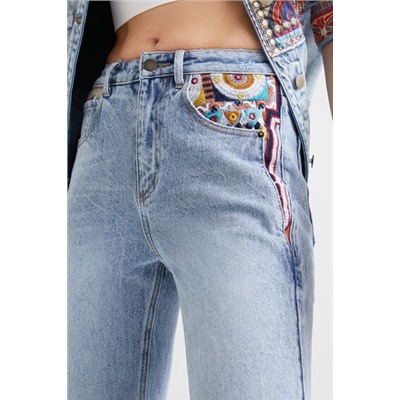 Vaquero Straight cropped cenefas