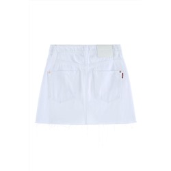 Minifalda vaquera Blanco