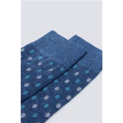 Calcetín algodón geométrico