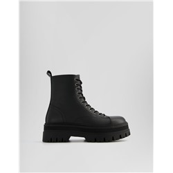 Men's track sole lace-up ankle boots