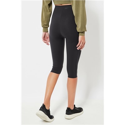 Leggings pirata de compresión cintura alta - Negro