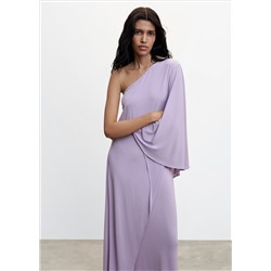 Vestido manga asimétrica