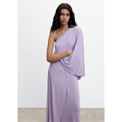 Vestido manga asimétrica