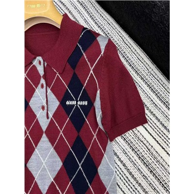 Трикотажное поло   🩷  Экспорт MI*U MI*U