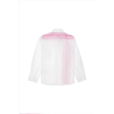 Erkek Çocuk Pembe Uzun Kollu Gömlek