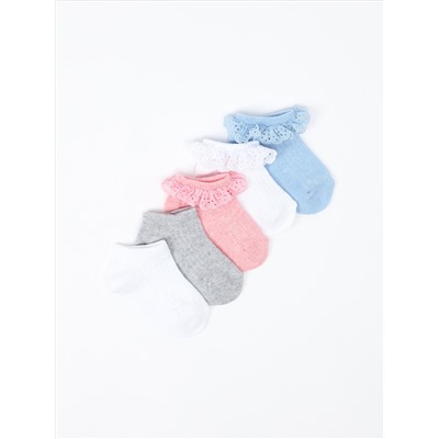 PACK DE 5 PARES DE CALCETINES CON PUNTILLA