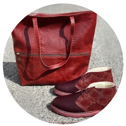 AB.Zapatos 4525 burdeos+PELLE 1602/2