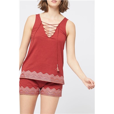 Short Ketty Rojo teja