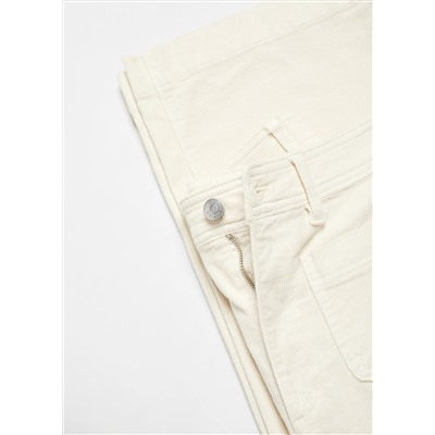 Pantalón culotte pana
