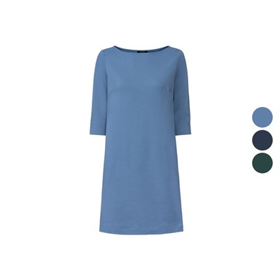 ESMARA® Kleid Damen, Ärmel in 3/4-Länge, mit Viskose