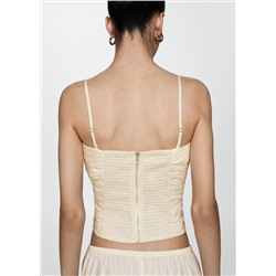 Top bandeau drapeado