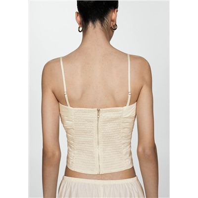 Top bandeau drapeado