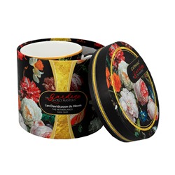 Кружка, 400 мл, фарфор F, черная, Маки, Baroque flowers, 62361