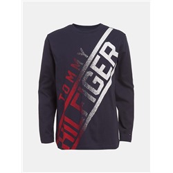 TOMMY HILFIGER BIG BOYS' FADER LONG-SLEEVE T-SHIRT