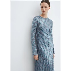 Vestido satinado cuadros