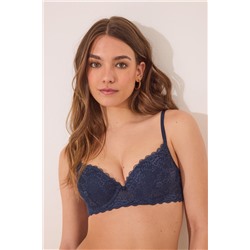 Sujetador push up GORGEOUS encaje azul oscuro