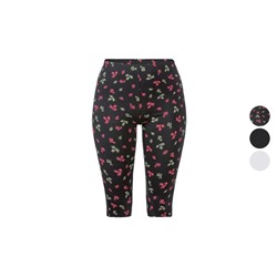 esmara Damen Capri Leggings, mit bequemen Gummizugbund