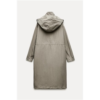 ZW COLLECTION HOODED PARKA WITH POCKETS