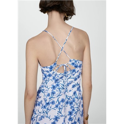 Mono algodón estampado floral