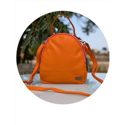 Итальянская сумка - рюкзак из натуральной кожи от AB Zapatos mochila NAPA naranja АКЦИЯ