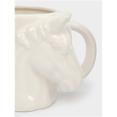 Кружка, 500 мл, фарфор P, белая, Конь, Horse