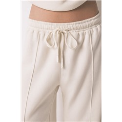 Pantalón largo felpa fina blanco