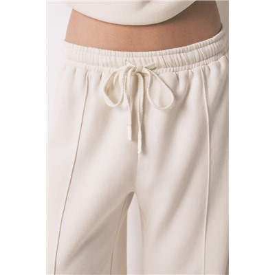 Pantalón largo felpa fina blanco