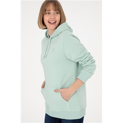 Erkek Su Yeşili Basic Sweatshirt