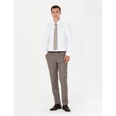 Beyaz Slim Fit Uzun Kollu Basic Gömlek
