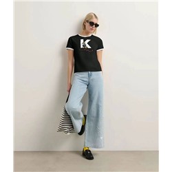 Женская футболка Karl Lagerfel*d x Dysney 😎  ОРИГИНАЛ!