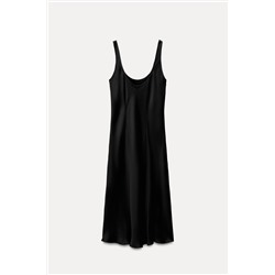 ZW COLLECTION SATIN DRESS WITH SLIT